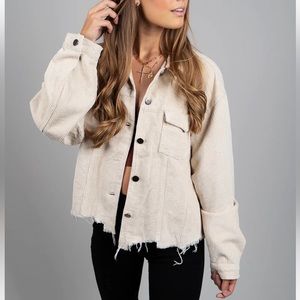 Beige Corduroy Jacket